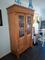 Te koop antieke grenen vitrine kast, Huis en Inrichting, Kasten | Vitrinekasten, Ophalen, Gebruikt