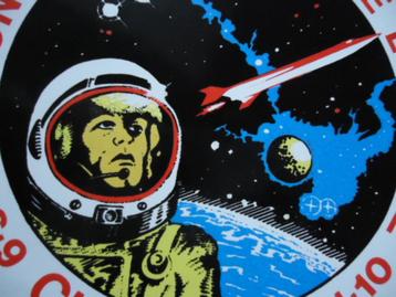 sticker oud Belgie SPACE Ruimtevaart astronaut charleroi  beschikbaar voor biedingen