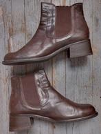 Manfield enkellaarsjes, chelsea boots bruin leer 38.5, 38, Bruin, Lage of Enkellaarzen, Ophalen of Verzenden, Manfield