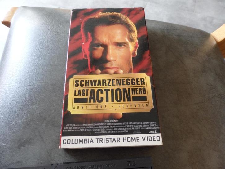 vhs home video Arnold Schwarzenegger Last Action Hero, Cd's en Dvd's, VHS | Film, Gebruikt, Actie en Avontuur, Alle leeftijden
