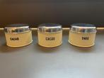 D536 Brabantia Vintage voorraadpotten Thee Cacao, Huis en Inrichting, Ophalen of Verzenden, Gebruikt