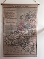 Mooie vintage landkaart van Nederland/ België, Gebruikt, Ophalen of Verzenden