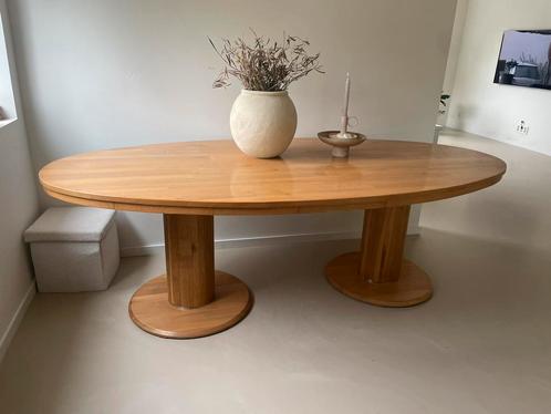 Eettafel massief eiken, Huis en Inrichting, Tafels | Eettafels, Zo goed als nieuw, 100 tot 150 cm, 200 cm of meer, Vijf personen of meer