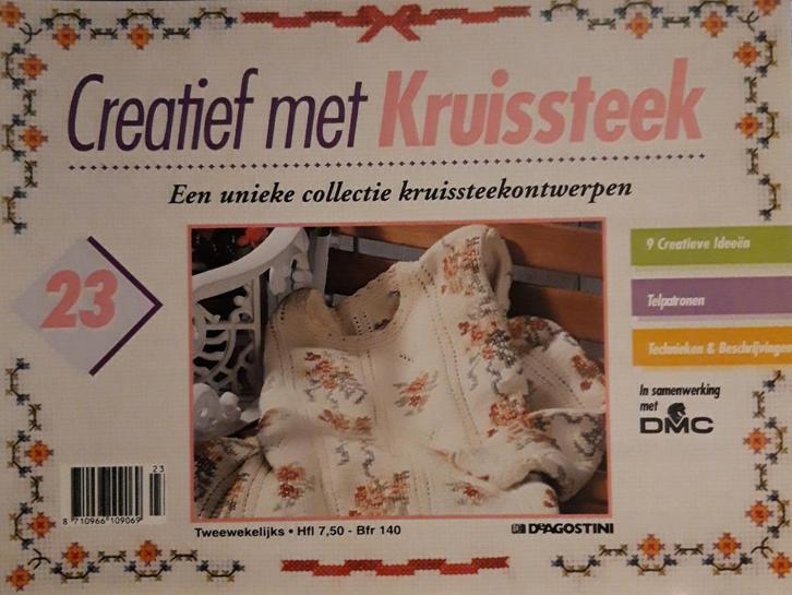 Creatief met kruissteek 23 met patroonbladen, Hobby en Vrije tijd, Borduren en Borduurmachines, Patroon, Ophalen of Verzenden