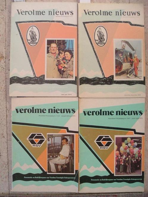 Verolme nieuws, 1974 - 1975., Verzamelen, Scheepvaart, Gebruikt, Boek of Tijdschrift, Motorboot, Ophalen of Verzenden