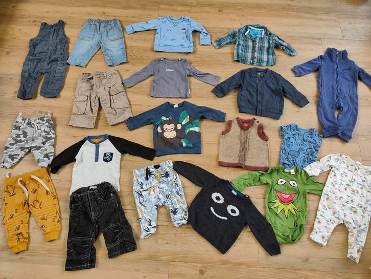 Merkenkleding pakket jongen maat 68 - 19 stuks, Kinderen en Baby's, Babykleding | Maat 68, Gebruikt, Jongetje, Setje, Ophalen of Verzenden