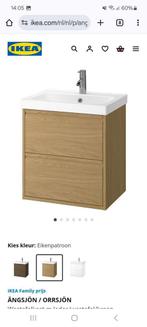 Ongebruikt meubel Angsjon / Orrsjon 60 cm eiken, Ophalen, Nieuw, Minder dan 100 cm, Wastafelkast