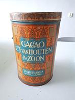 groot antiek blik Van Houten art deco nouveau jugendstil, Ophalen of Verzenden, Gebruikt, Overige, Overige merken
