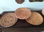 Decorative rotan schalen, Ophalen of Verzenden, Zo goed als nieuw, Rond, Riet