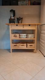 Houten roltafel Ikea Forhoja 100x43 cm, Huis en Inrichting, Ophalen, 50 tot 100 cm, Zo goed als nieuw, Minder dan 100 cm