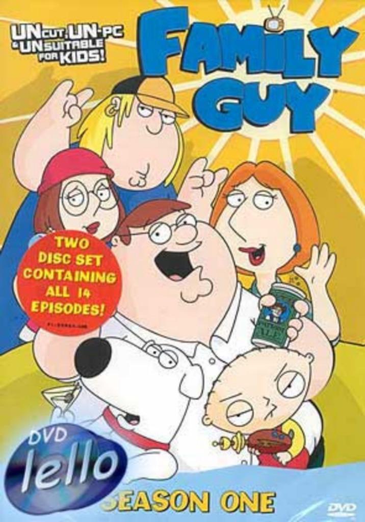 Family Guy, Seizoen 1 (1999 Seth MacFarlane) UK niet NLO, Cd's en Dvd's, Dvd's | Tv en Series, Nieuw in verpakking, Komedie, Ophalen of Verzenden