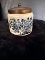 Delfts  blauwe pot met deksel, Ophalen of Verzenden