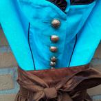 Tiroler dirndl 36 set met schort en blouse Oktoberfest, Ophalen of Verzenden, Gedragen, Maat 36 (S), Overige thema's