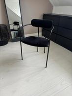 2 zwarte eettafel stoelen, Huis en Inrichting, Stoelen, Ophalen, Zo goed als nieuw, Zwart