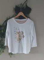 SHIRT wit+gouden print M🙂, Kleding | Dames, T-shirts, Maat 38/40 (M), Wit, Nieuw, Ophalen of Verzenden