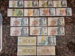 18 x bankbiljetten Slovenië Tolarjev, Ophalen of Verzenden, Buitenland, Bankbiljetten