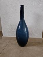 Prachtige Leonardo Blauwe Vaas ( 50 cm Hoog ) z.g.a.n, Glas, Blauw, Zo goed als nieuw, 50 tot 75 cm