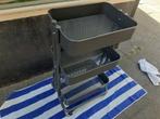 Stevige kar, trolley, grijs 3 lagen, keuken of badkamer., Ophalen, Gebruikt, 50 tot 100 cm, Minder dan 100 cm