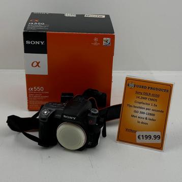  Sony DSLR-A550 camera | In doos | Met garantie beschikbaar voor biedingen