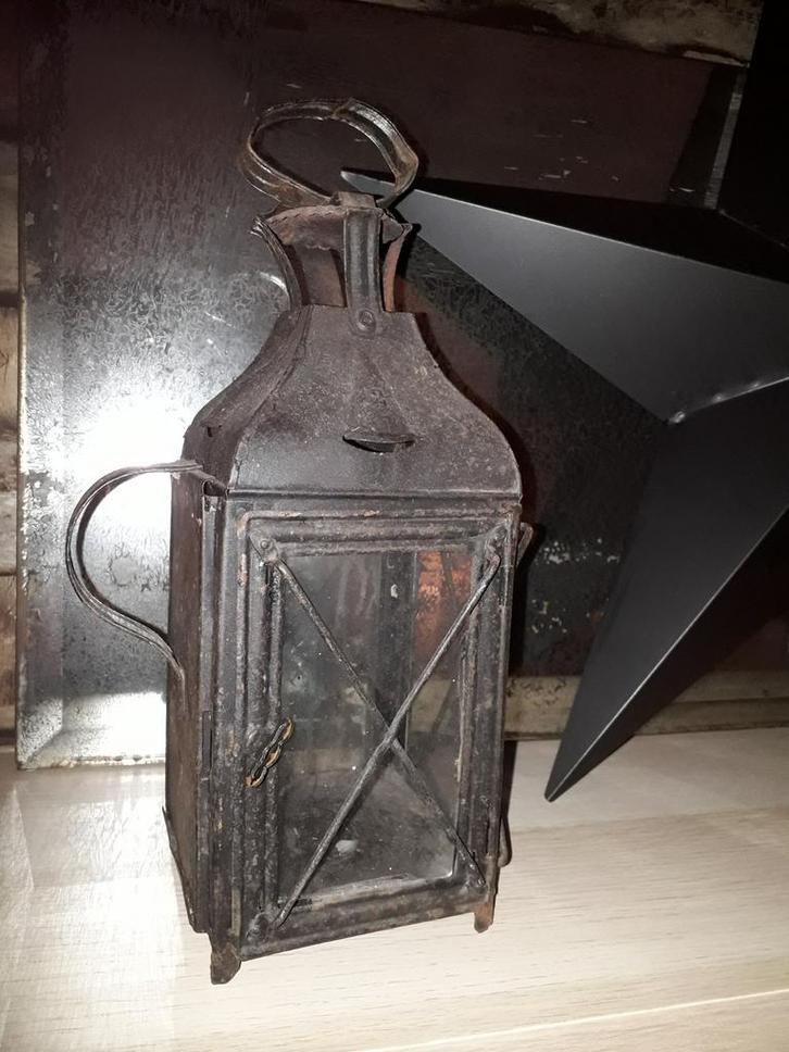 Antieke Franse Lantaarn, Antiek en Kunst, Antiek | Lampen, Ophalen of Verzenden