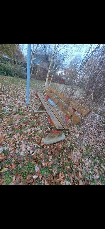 Tuinbank tuin bank bankje beton hout tuinmeubelen meubel beschikbaar voor biedingen