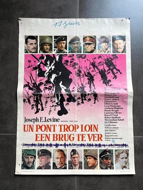 A bridge Too far film / bioscoop poster Een brug te ver 1977, Verzamelen, Militaria | Tweede Wereldoorlog, Landmacht, Foto of Poster