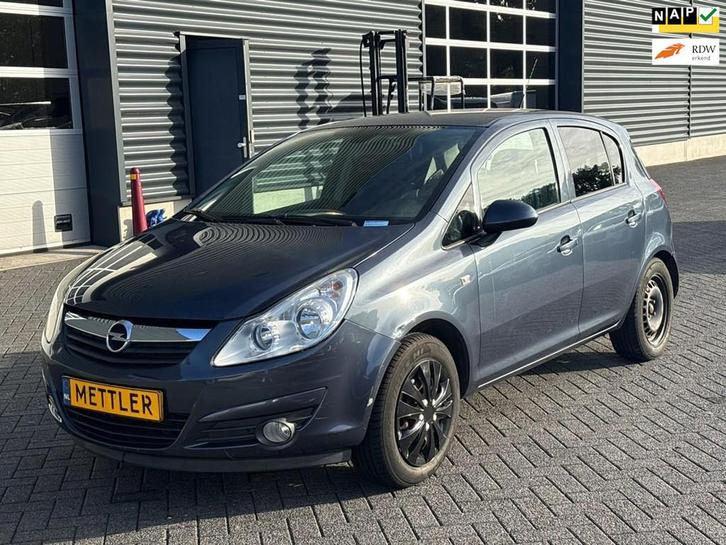 Opel Corsa 1.2-16V Business, airco, Auto diversen, Schadeauto's, Opel, Handgeschakeld, Benzine, Hatchback, Blauw