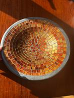 Aardewerk schaal met mozaïek, Ophalen, Schaal, Rond, Zo goed als nieuw