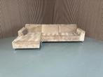 GRATIS LEVERING Velvet Loungebank Taupe 315x160 GEREINIGD, 300 cm of meer, Ophalen of Verzenden, Zo goed als nieuw, 150 cm of meer