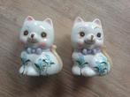 Vintage Spaarpotjes Poesjes - Set van 2, Ophalen of Verzenden, Gebruikt, Overige materialen, Dier