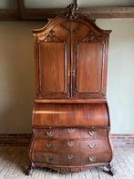 Prachtig antiek mahonie Empire topbureau, secretaire, buro., Verzenden