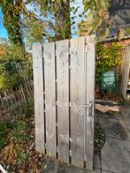 2 Douglas deuren met ijzeren frame (1x 100x200cm), Tuin en Terras, Tuinhekken en Hekwerk, Met poort, Gebruikt, Ophalen of Verzenden