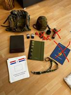 Landmacht spullen!Helm, rugtas, mapjes, notitieblok, keycord, Ophalen, Landmacht, Nederland, Helm of Baret