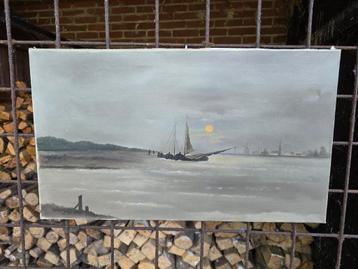 Schilderij: Zeegezicht op doek beschikbaar voor biedingen