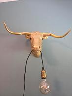 Stierenkop wandlamp bull, Huis en Inrichting, Lampen | Wandlampen, Ophalen, Zo goed als nieuw
