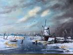 Henk Poeder, sfeervol wintergezicht, Ophalen