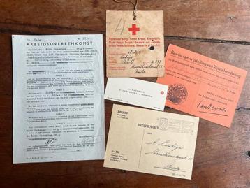 WO2 Lot Oorlogsslachtoffers Rode Kruis Kaart 1945 Breda beschikbaar voor biedingen