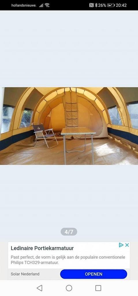 Vrijbuiter tunneltent, Caravans en Kamperen, Tenten, tot en met 4, Gebruikt, Ophalen