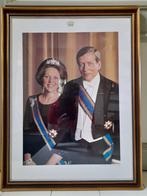Het officiële staatsieportret van ons vorige koningspaar, Ophalen of Verzenden, Zo goed als nieuw, Nederland, Kaart, Foto of Prent