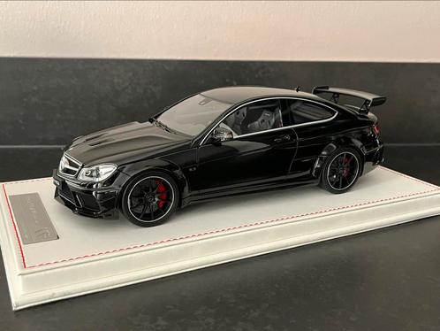 1:18 Mercedes C63 AMG Black Series Zwart oplage 80 stuks, Hobby en Vrije tijd, Modelauto's | 1:18, Nieuw, Auto, Overige merken