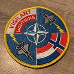 RNLAF 313 Squadron Vigilant Lightning Patch, Ophalen of Verzenden, Luchtmacht, Nederland, Embleem of Badge