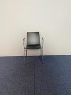 8x Vergaderstoel Wiesner Hager 6351-200, zwart, chroom frame, Huis en Inrichting, Stoelen, Ophalen, Gebruikt, Zwart, Vijf, Zes of meer stoelen