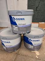 Sigma F10 Project Muurverf - 10 Liter, Doe-het-zelf en Verbouw, Ophalen, Gebruikt, 5 tot 10 liter, Beige