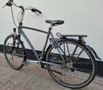 Nette Gazelle Fuente grijze herenfiets, 28inch, 57cm hoog ✅️, Ophalen, 28 inch, Vering, Zo goed als nieuw