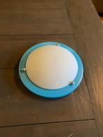 e37 – blauwe plaffonnier, doorsnede 32 cm, Ophalen of Verzenden, Gebruikt