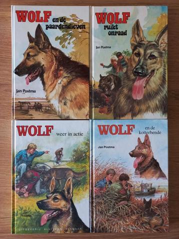 4x WOLF serie, Jan Postma, spannend chr jeugdboeken samen €8 beschikbaar voor biedingen