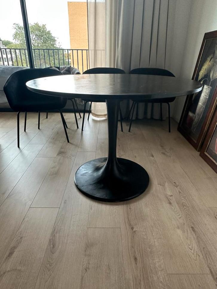 Ikea eetkamertafel rond, Huis en Inrichting, Tafels | Eettafels, Gebruikt, 100 tot 150 cm, Rond, Ophalen