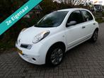Nissan Micra 1.2 5-deurs 119.000km 2e eigenaar Airco Zuinig, Stof, Gebruikt, 4 cilinders, Wit