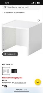 Ikea billy bovendeel 40x40 wit, Huis en Inrichting, Minder dan 50 cm, Ophalen of Verzenden, Zo goed als nieuw, Minder dan 100 cm