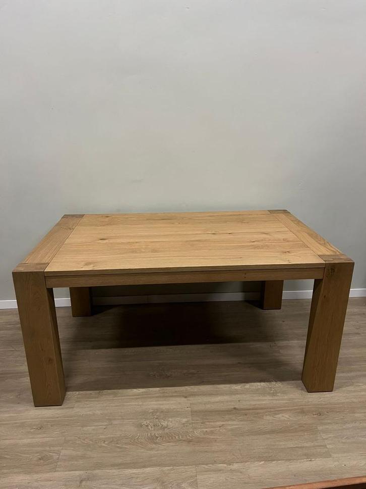 Henders en Hazel Santorini uitschuiftafel 160/220cm €899, Huis en Inrichting, Lampen | Vloerlampen, Nieuw, 200 cm of meer, Hout